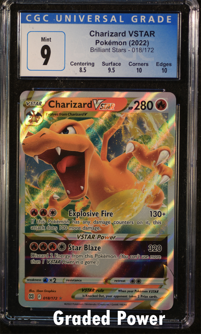 Graded Pokemon Card Charizard hotsell Arceus CGC 9