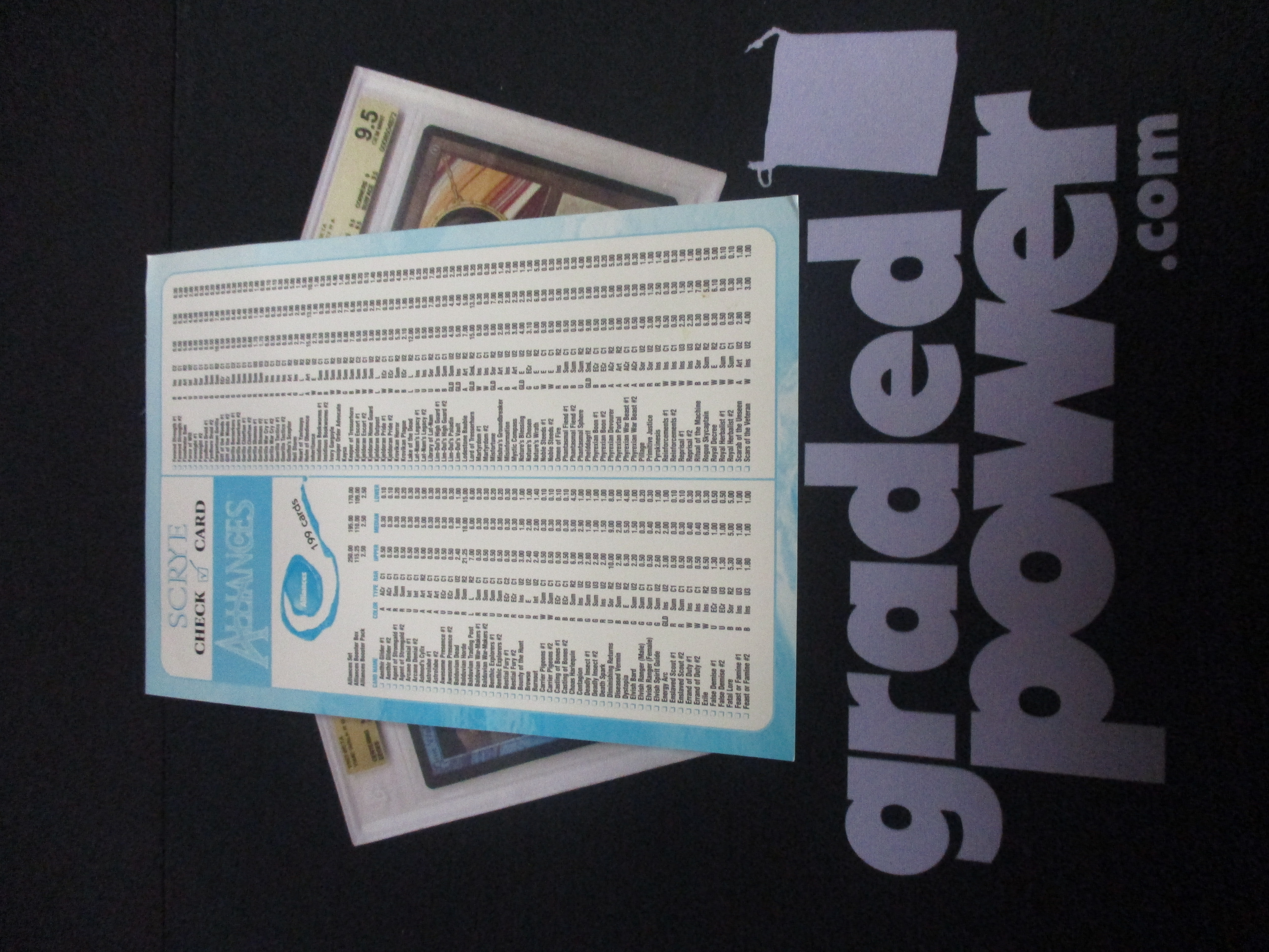 Scrye Alliances Check Card Insert