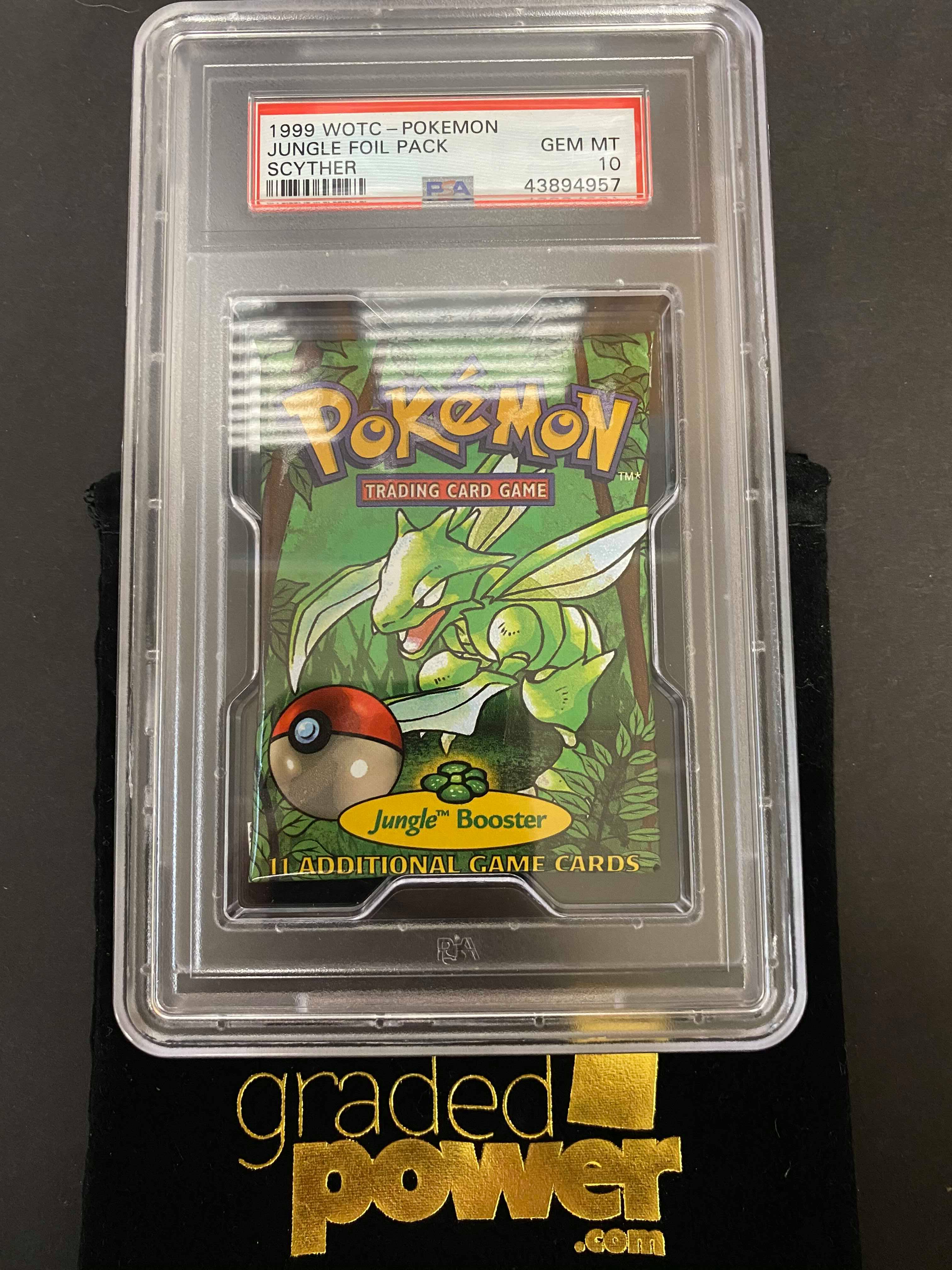 Jungle Unl Scyther Foil Booster Pack 10 PSA (4957)