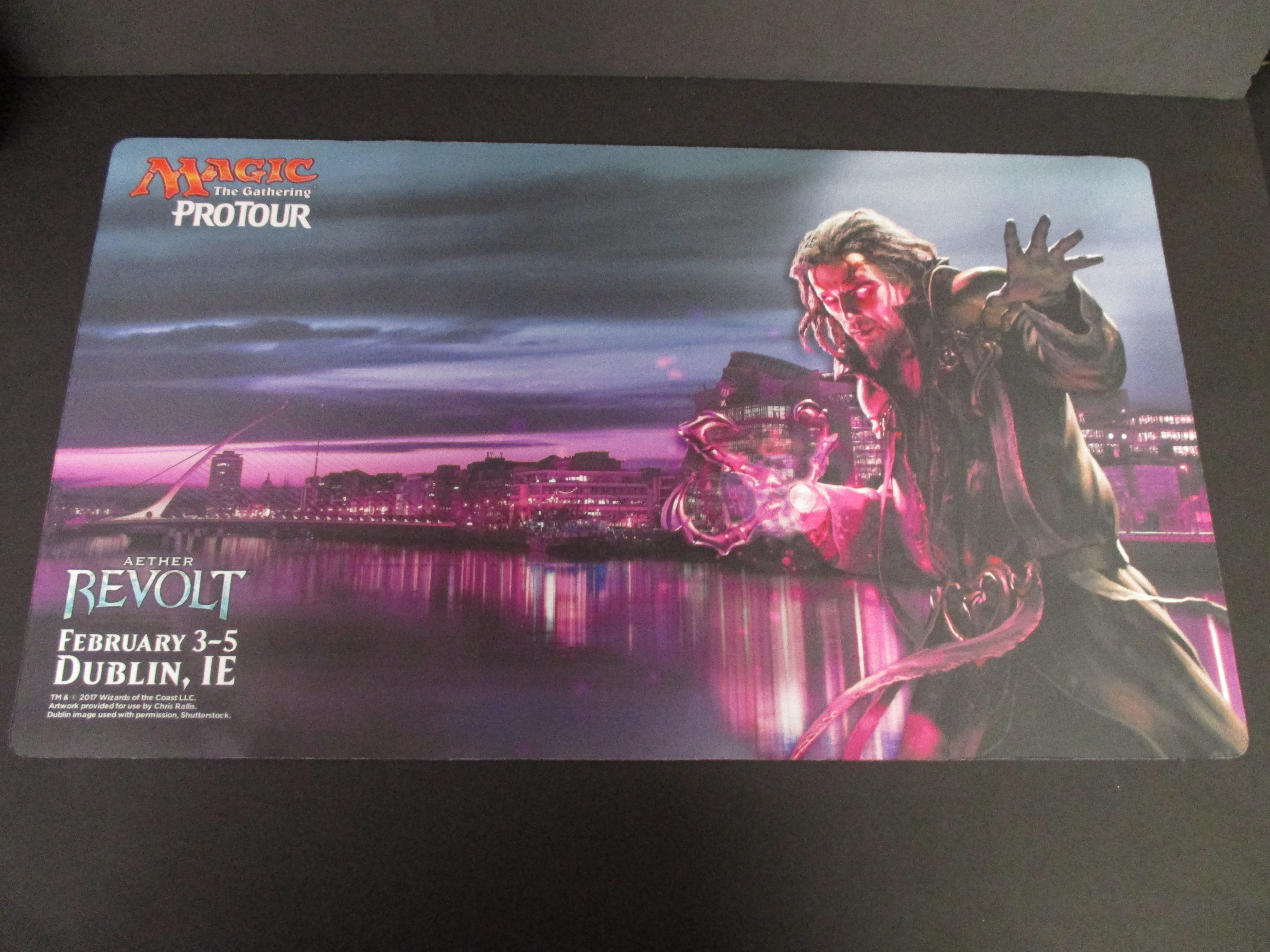 Pro Tour Aether Revolt Dublin Ireland Tezzeret Playmat NM
