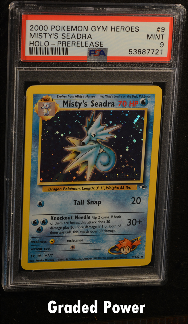 Mistys Seadra Gym Heroes Prerelease PSA 9 HOLO (7721) 9/132