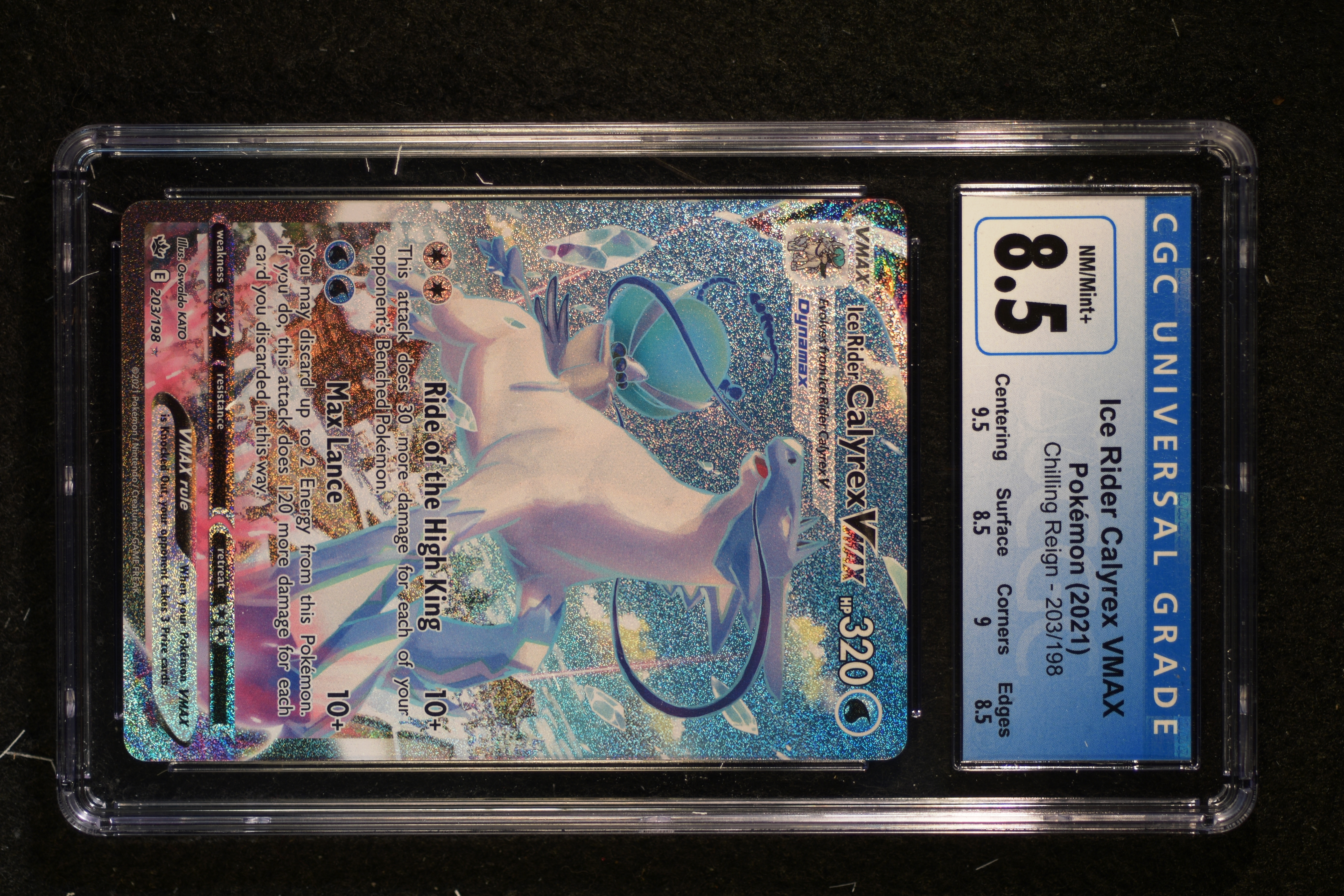 Ice Rider Calyrex VMAX CGC 8.5 (5068) 203/198