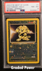 Electabuzz WINNER Best of Game Promo PSA 8 HOLO (8611) #1