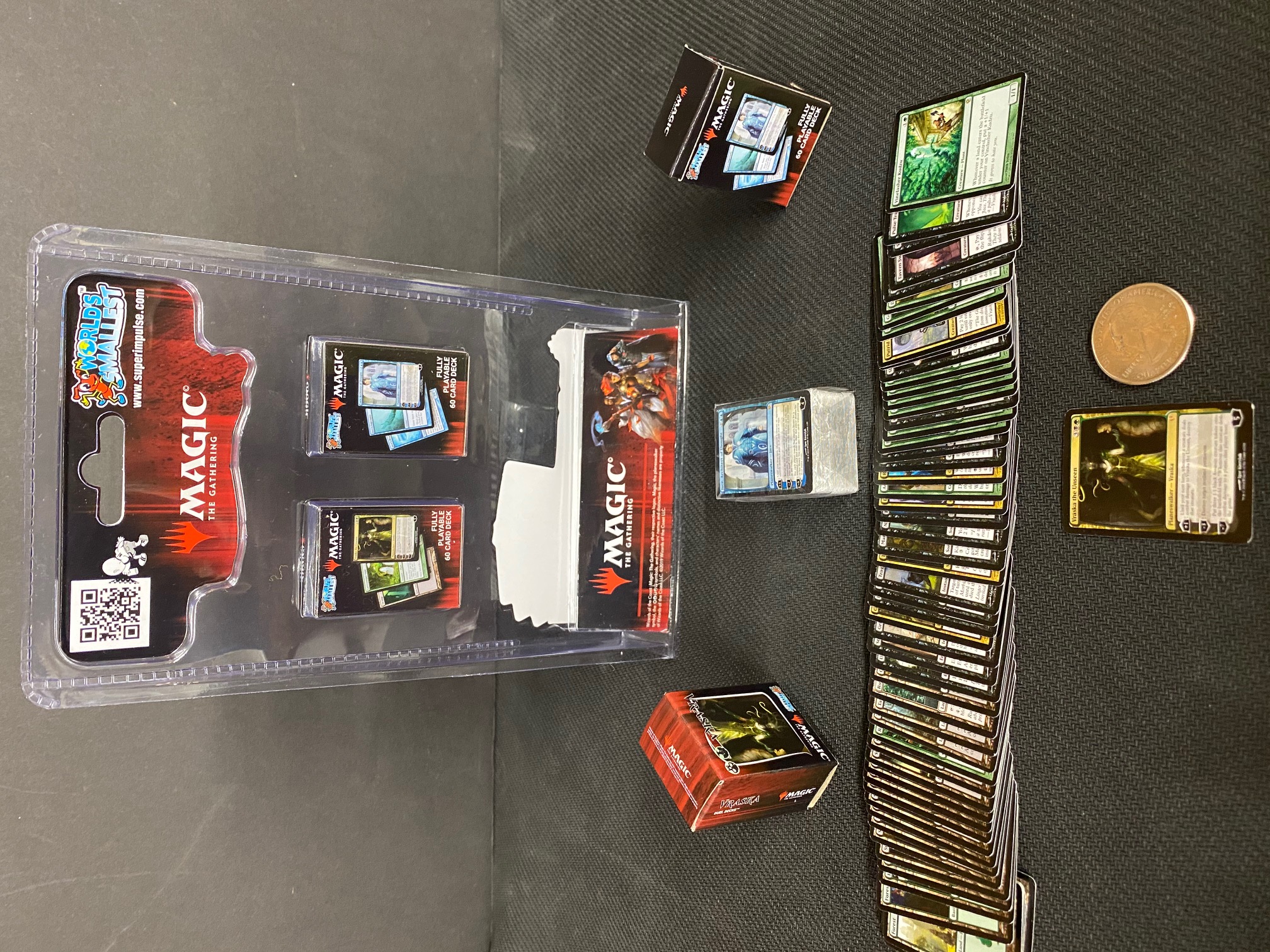 Worlds Smallest Magic the Gathering Cards Jace vs Vraska Duel Decks