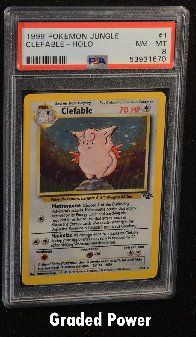 Clefable PSA 8 Holo (1670) 1/64