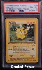 Pikachu Jungle 1st Ed. W Stamp PSA 8 (8674) 60/64