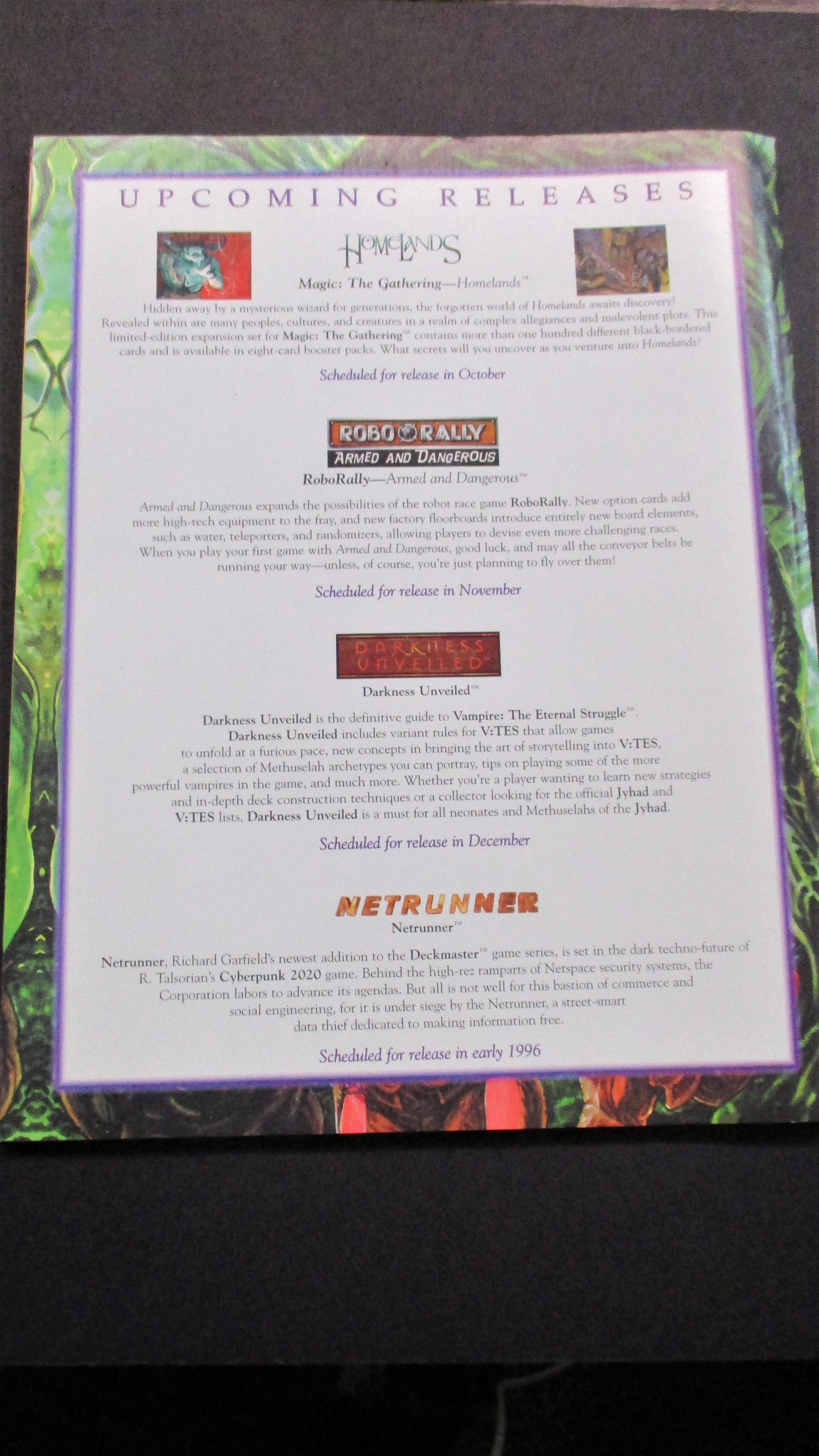 The Duelist Magazine #7 Volume 2 Issue 4 LP