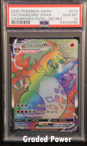 Pokémon PSA 9 deals Charizard Vmax Rainbow Secret Rare