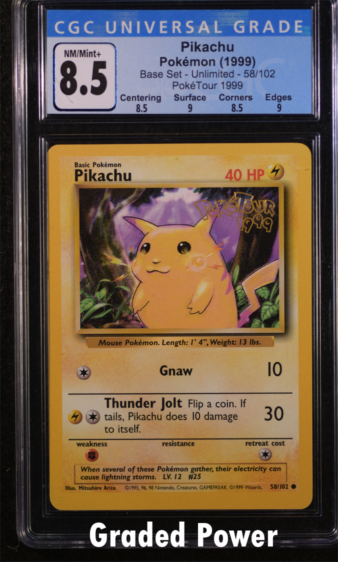 Pikachu PokeTour 1999 CGC 8.5 (9264) 58/102