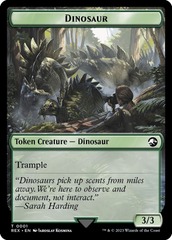 Dinosaur (0001) // Map (0017) Double-Sided Token - Foil