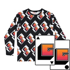 GG Logo All Over Print Long Sleeve Shirt