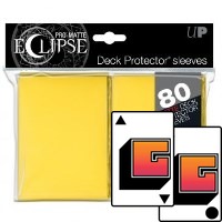 PRO-Matte Eclipse Standard Deck Protector Sleeves - Yellow (80-Pack)