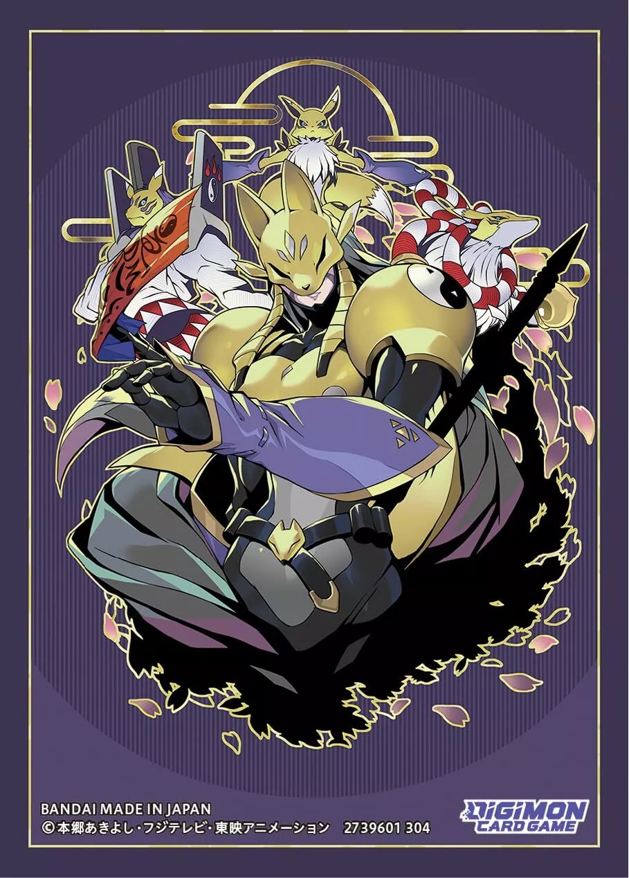 Digimon Card Game Official Sleeves - Sakuyamon (60-Pack) - Bandai Card Sleeves