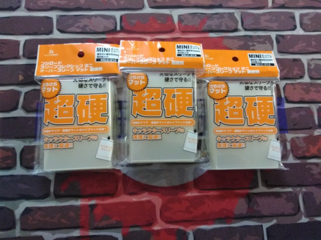Bushiroad Mini Size Oversleeves Super-Hard (Matte) BSLC-010 (3 - Pack)