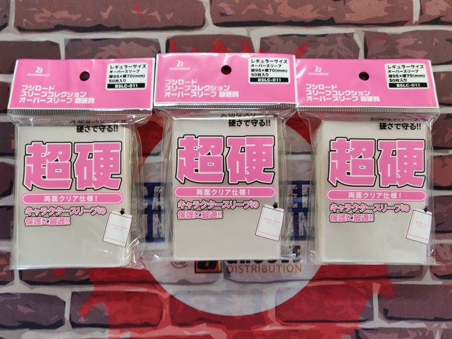 Bushiroad Standard Size Oversleeves Super-Hard (Clear) BSLC-011 (3 - Pack)