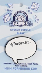 Speech Bubble Pin: My Pronouns Are: Blank