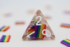 Rainbow Flag RPG Dice Set