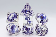 Violets Are Blue RPG Dice Set