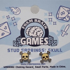 Stud Earrings: Skull