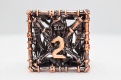 Grim Scythe Copper RPG Metal Dice Set