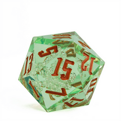 55mm Titan D20 - Sharp Edge Green Bubbles