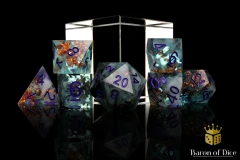 Gloomy Dockyard - Sharp Edge RPG Dice - 7 Pieces