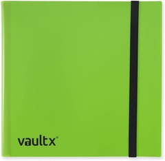 12-Pocket Strap Binder Green