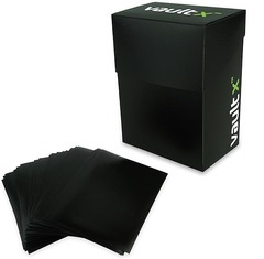 Small Deck Box 60+ with 100  Black Sleeves