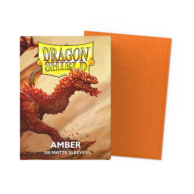 Dragon Shield Amber 100 Matte