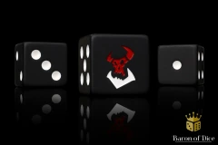 Black Orcs Dice - Square Corner