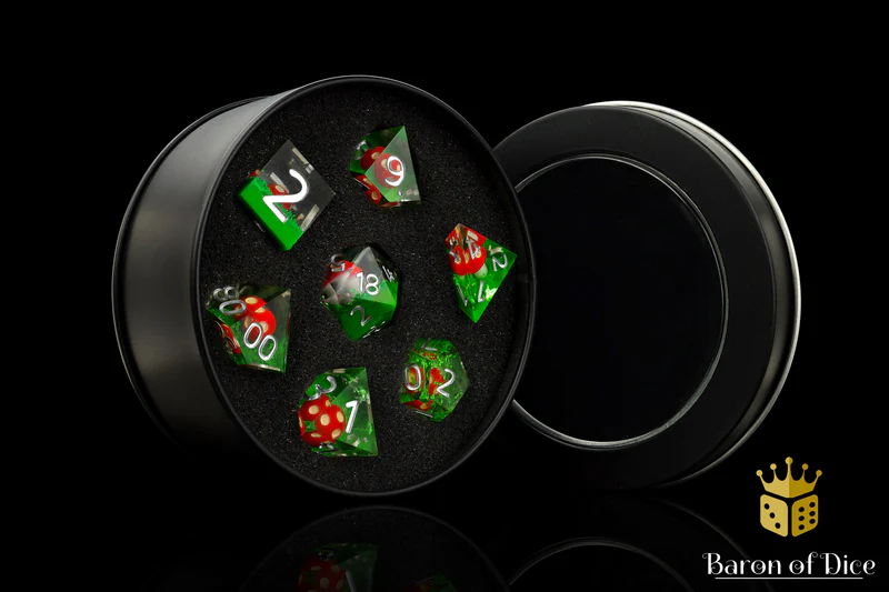 Mushroom - Sharp Edge RPG Dice - 7 Pieces