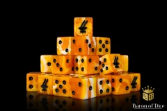 Drone Dice - Ochre - Square Corner