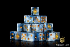 Golden Tome Dice - Square Corner