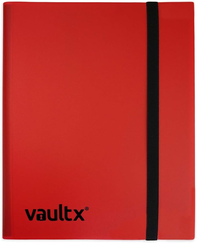 12-Pocket Strap Binder Red