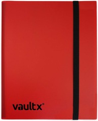 12-Pocket Strap Binder Red