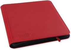 12-Pocket Exo-Tec® Zip Binder XL Fire Red