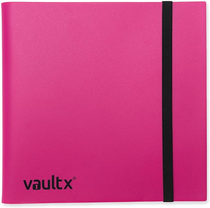 12-Pocket Strap Binder Pink