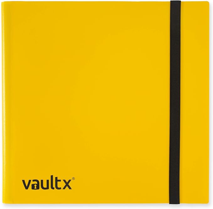 12-Pocket Strap Binder Yellow