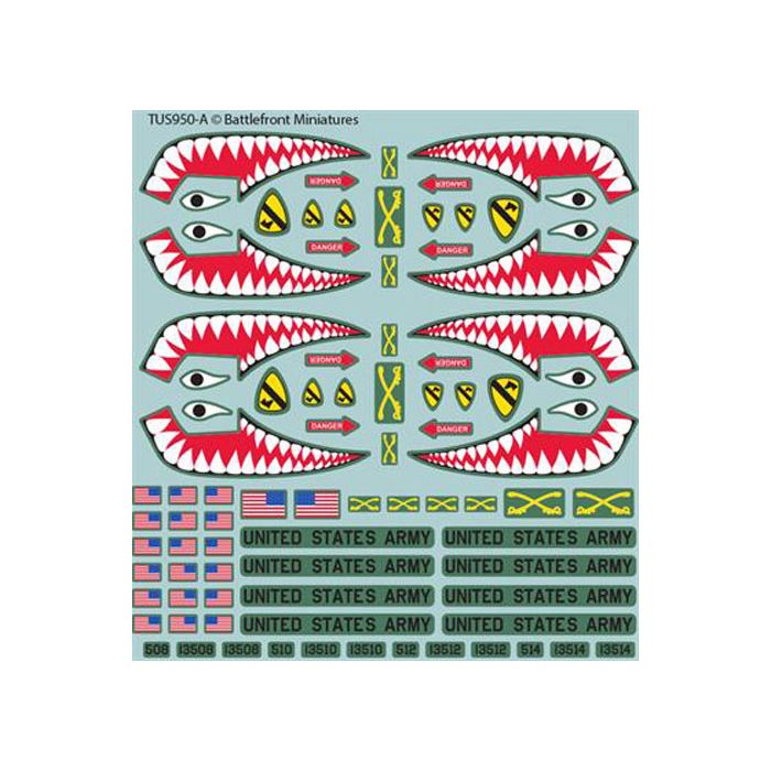 WW3 Team Yankee American Decal Set