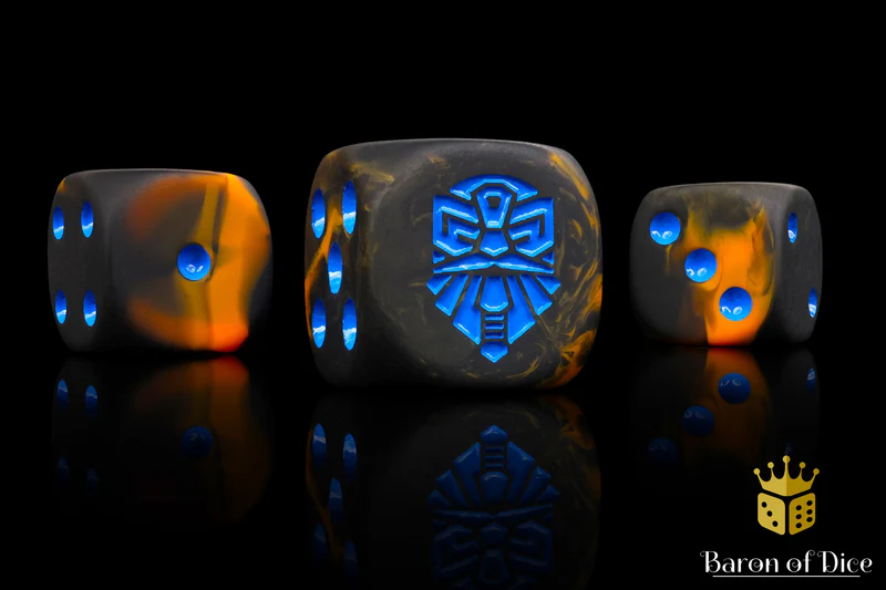 Molten Lava Dice - Round Corner