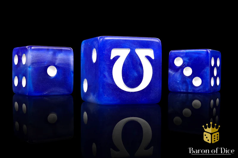 Omega Dice - White - Square Corner