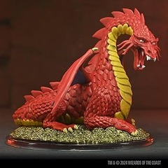 D&D Icons of The Realms: 50th Anniversary - Classic Red Dragon Boxed Miniature