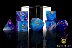 Aquamarine - Sharp Edge RPG Dice - 7 Pieces