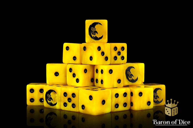 Full Moon Dice - Square Corner