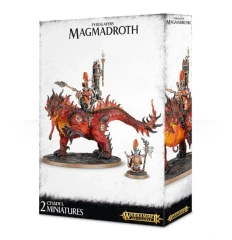 Fyreslayers Magmadroth with Auric Runefather, Auric Runeson & Auric Runesmiter