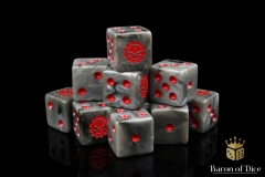 Death Engines Dice - Steel - Square Corner