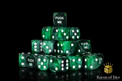 F*** Me Dice - Green - Round Corner