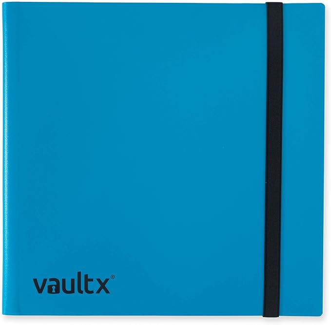12-Pocket Strap Binder Blue