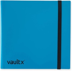 12-Pocket Strap Binder Blue