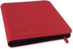 9-Pocket Exo-Tec® Zip Binder Fire Red